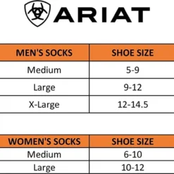 Ariat Mens Terrain Performance Sock - 2 Pack - AR2731 -Deals Bijou Flare Store P2585415 3 01778.1665422541