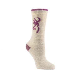 Browning Womens Poplar Wool Blend 2-Pack Socks- Magenta