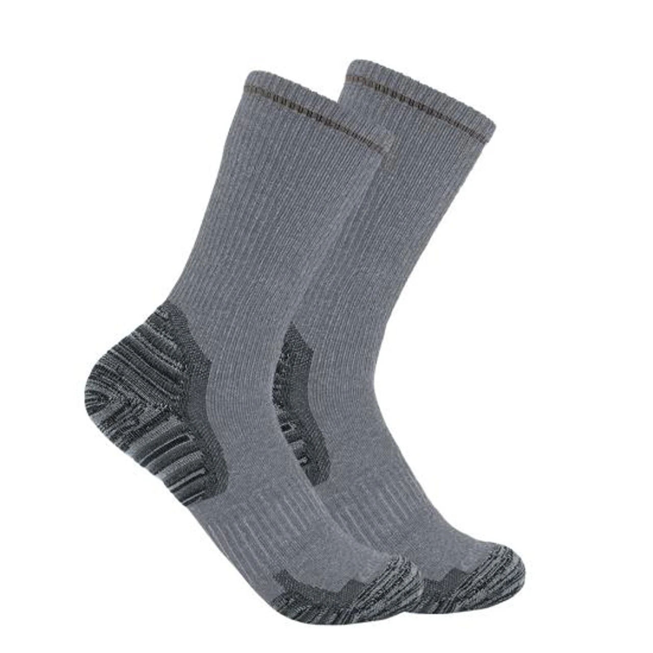 Carhartt Force Mens Midweight Synthetic-Wool Blend Creew Sock SC7902M - 2 Pack 2 Carhartt Force Mens Midweight Synthetic-Wool Blend Creew Sock SC7902M - 2 Pack - Image 2