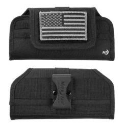 Clip Case Universal Phone Holster Black USA Flag