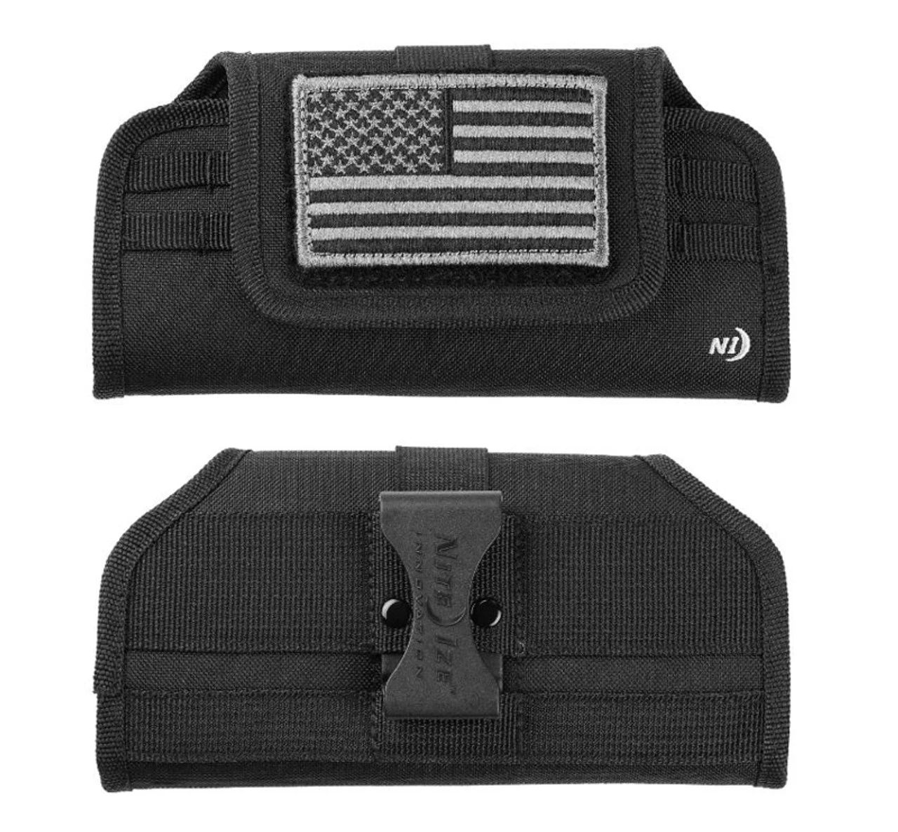 Clip Case Universal Phone Holster Black USA Flag 1 Clip Case Universal Phone Holster Black USA Flag