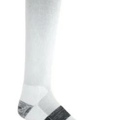 Noble Outfitters Men's Best Dang Boot Sock Over The Calf - White 2 Pack