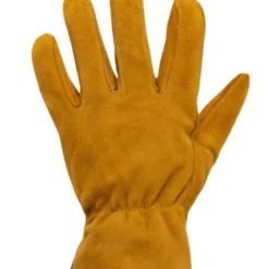 Noble Outfitters Men's Gold Split Hide Cow Leather Work Gloves