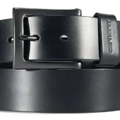 Carhartt Mens Anvil Black Leather Box Buckle Belt