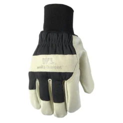 Wells Lamont - Men's Palomino Heavy Duty Leather Palm Winter Work Gloves With Elastic Knit Wrist