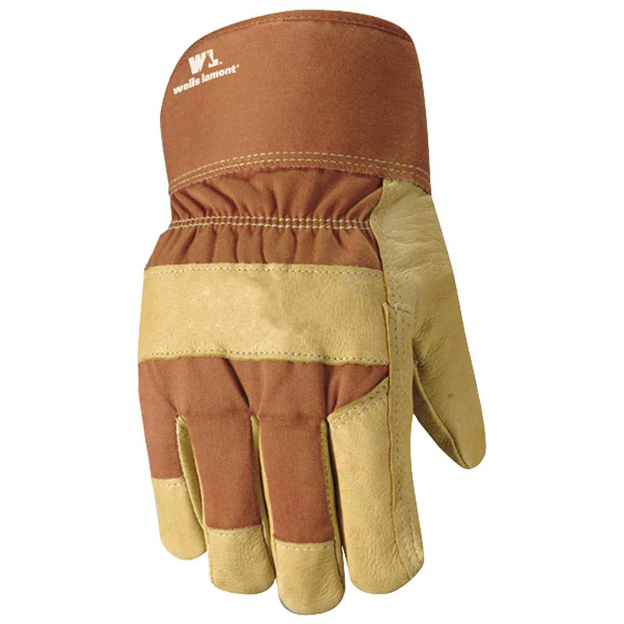 Wells Lamont - Men's Heavy Duty Leather Palm Winter Work Gloves With Safety Cuff 1 Wells Lamont - Men's Heavy Duty Leather Palm Winter Work Gloves With Safety Cuff
